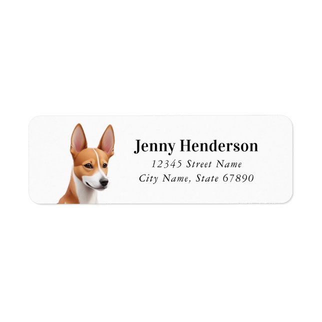 Basenji Return Address Label (Front)