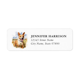 Basenji Return Address Label