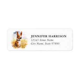 Basenji Return Address Label