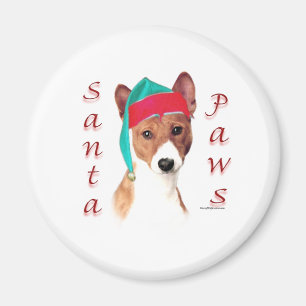 Basenji Santa Paws Magnet