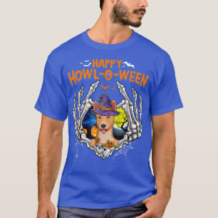 Basenji Skeleton Heart Happy Howloween Costume 433 T-Shirt