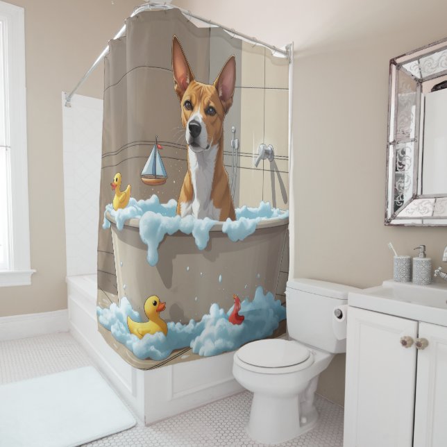 Basenji Sloppy Sleepy Cute Funny  (In Situ)