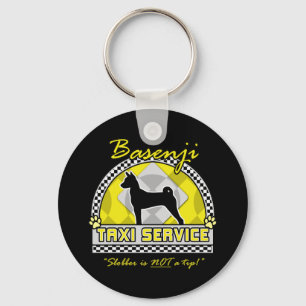 Basenji Taxi Service Keychain