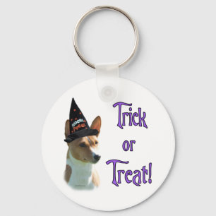 Basenji Trick Keychain