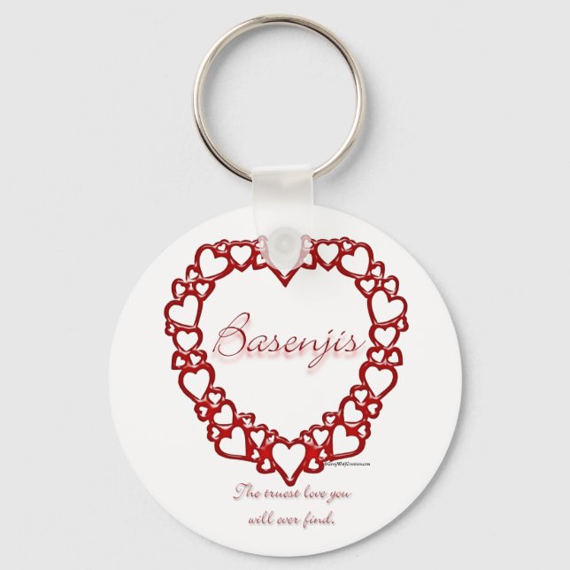 Basenji True Love - Keychain (Front)