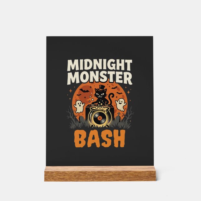 Bash de monstres de minuit d'Halloween (Recto)