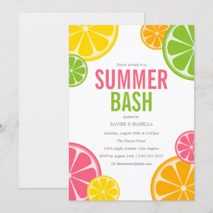 Bash d'été  Invitation de fête d'été