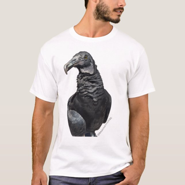 Bash the Black Vulture T-Shirt (Front)