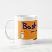 Bash the Trash orange mug