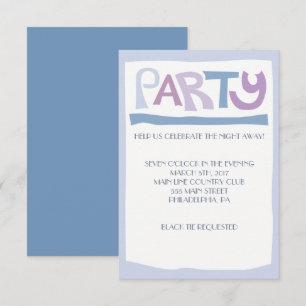 BASHERT Jewish Wedding Invitation Reception Card