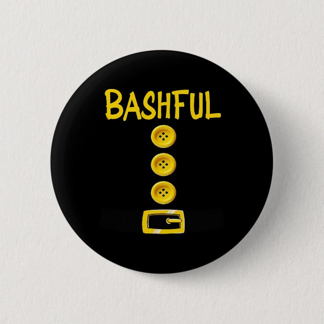 Bashful Dwarf Halloween Costume Colour Matching Ba 2 Inch Round Button (Front)