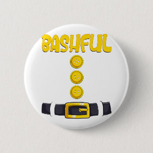 Bashful Halloween Dwarf Costume Colour Matching 2 Inch Round Button