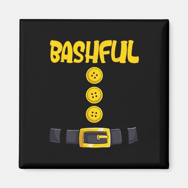 Bashful Halloween Dwarf Costume Colour Matching  Magnet (Front)