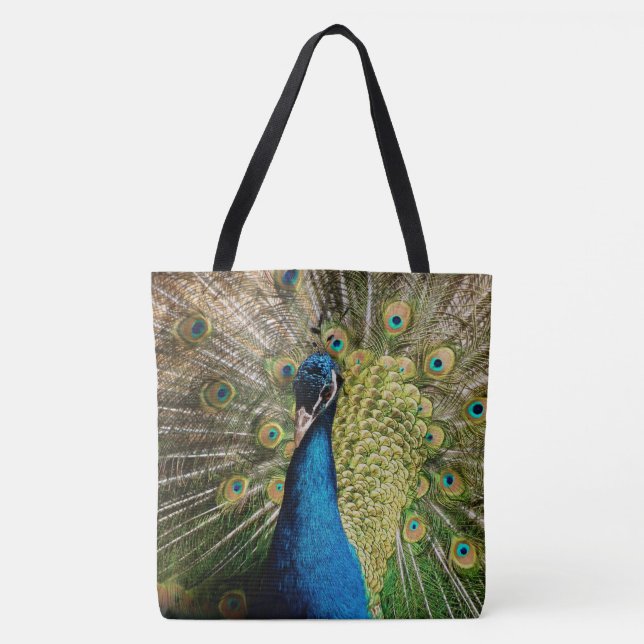 Bashful Peacock  Tote Bag (Front)