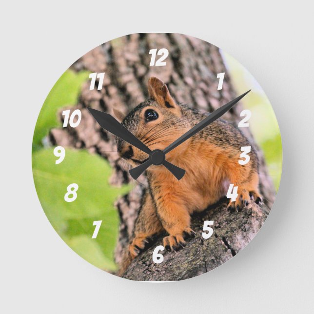 Bashful Round Clock (Front)