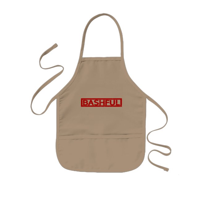 Bashful Stamp Kids Apron (Front)