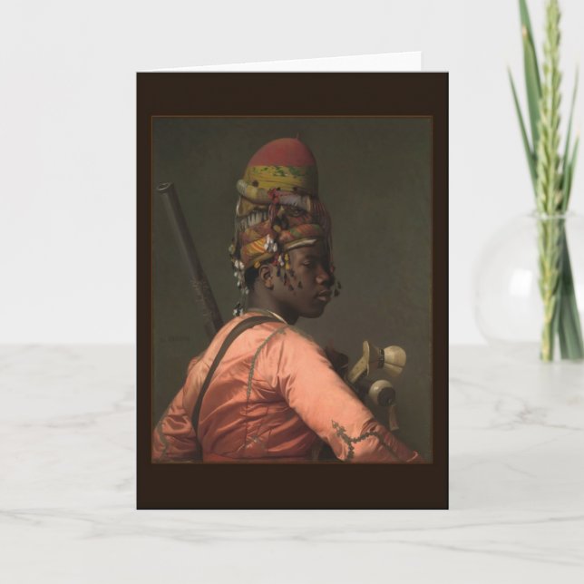 Bashi-Bazouk par Jean-Léon Gérôme - Carte de voeux (Devant)