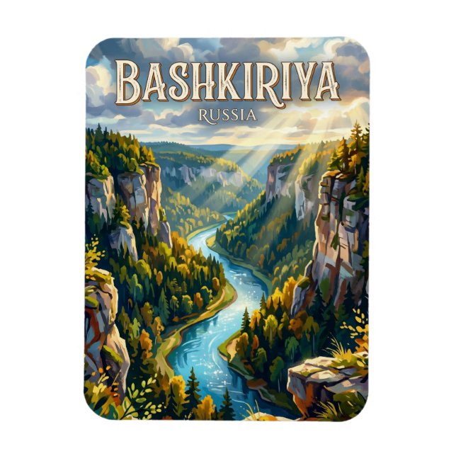 Bashkiriya National Park Russia Magnet (Vertical)