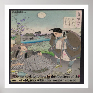 Basho & Famous Quote Poster