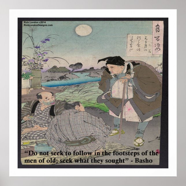 Basho & Famous Quote Poster (Front)