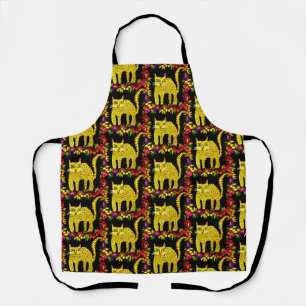Basi the Cat Pattern Apron