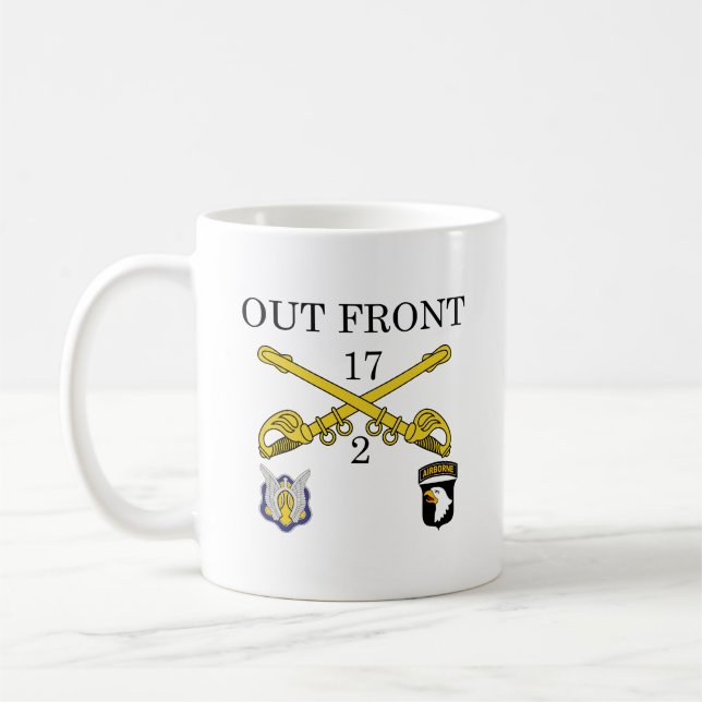 Basic 2/17 Cav coffee mug (Left)