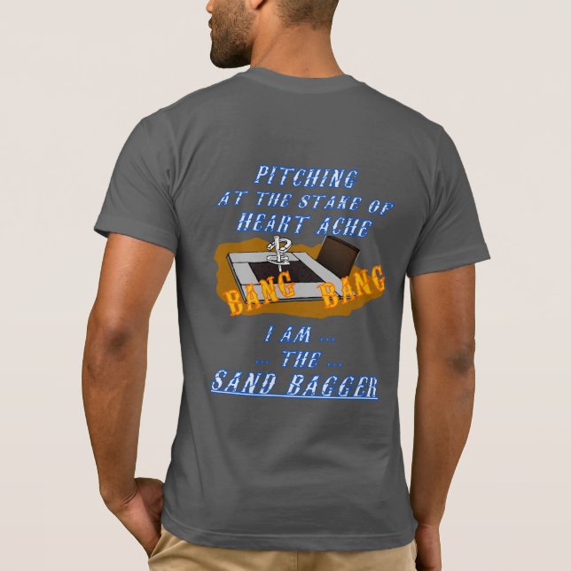 Basic American HorseShoe Pitching Tee (Back)