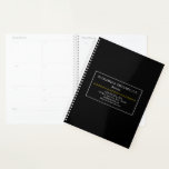 Basic and Customizable Attorney Planner<br><div class="desc">This customizable,  basic,  and plain planner design features a double-line white border,  and a decorative row of diamond shapes. It could be used by a professional such as a attorney,  barrister at law,  or solicitor. The name,  profession and contact info can be personalized.</div>
