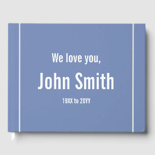 Basic and Elegant Funeral/Memorial Guestbook
