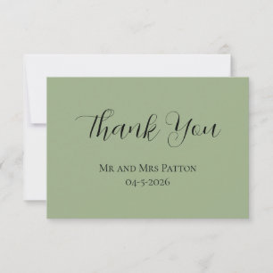 Basic and Elegant Thank You Card