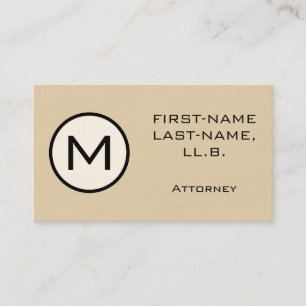 Basic and Minimal Attorney Business Card