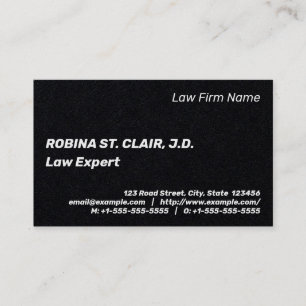 Basic and Minimal Law Professional Business Card