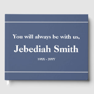 Basic and Personalized Funeral Guestbook