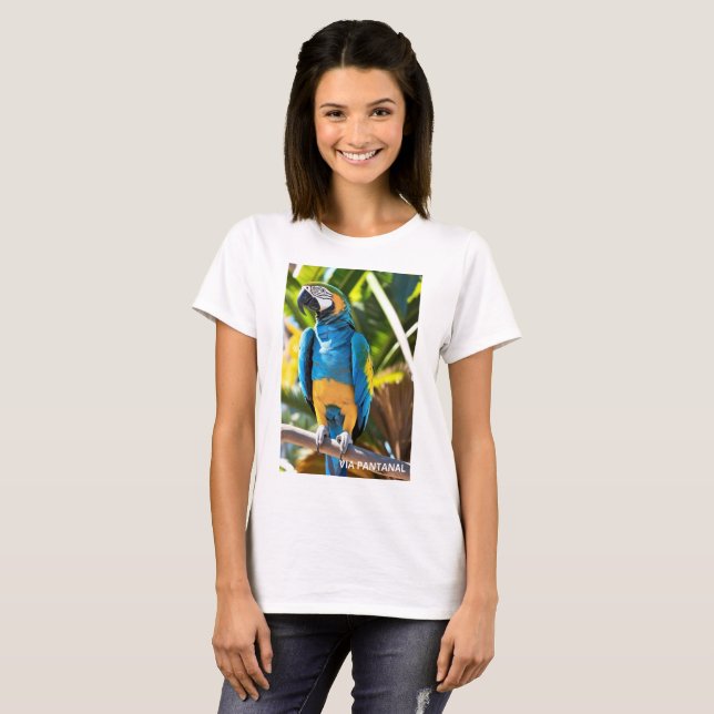 Basic Arara Blue Women's Shirt (Front Full)