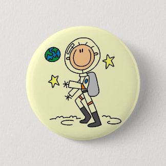 Basic Astronaut Tshirts and Gifts 2 Inch Round Button