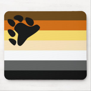 Basic Bear Pride Flag Mouse Pad