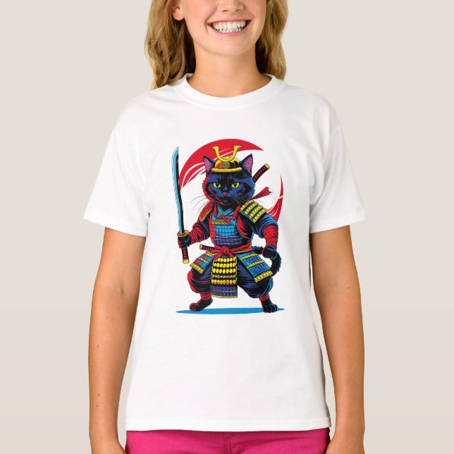 Basic Beer of Girls Gato Samurai T-Shirt (Front)