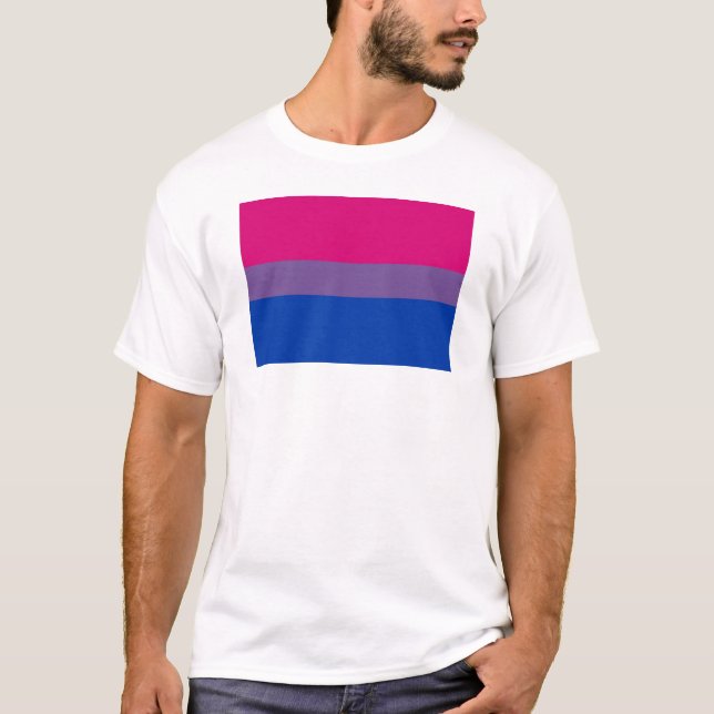 Basic Bisexual Flag T-Shirt (Front)