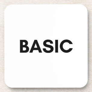 basic black coaster