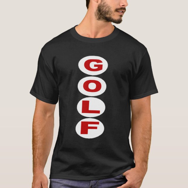 Basic black GOLF T-shirt (Front)