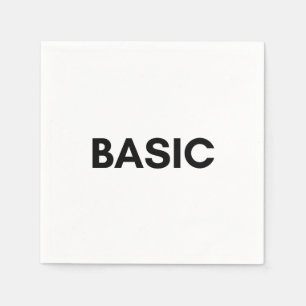 basic black napkin