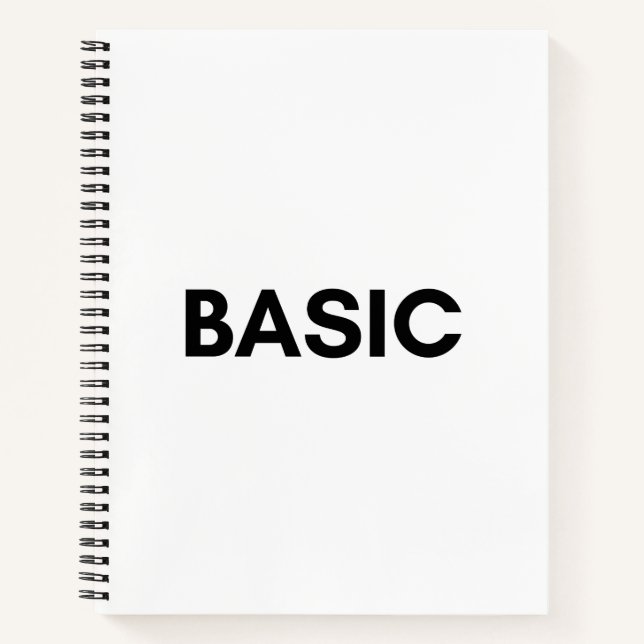 basic black notebook (Front)