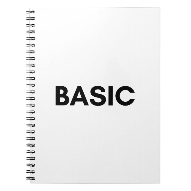basic black notebook (Front)