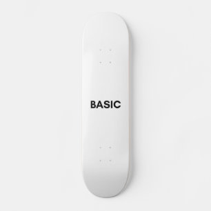basic black skateboard