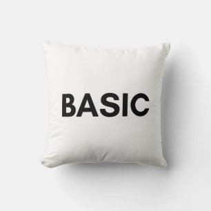 basic black throw pillow