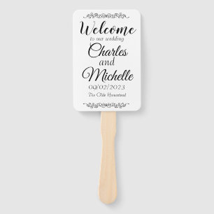 Basic Blank Wedding Program Fans