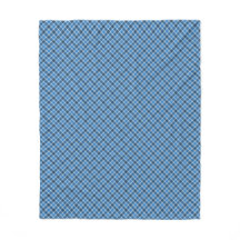 Basic Blue/Baby Blue Gingham Diagonal Plaid