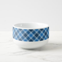 Basic Blue/Baby Blue Gingham Diagonal Plaid