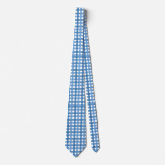Basic Blue Plaid Neck Tie