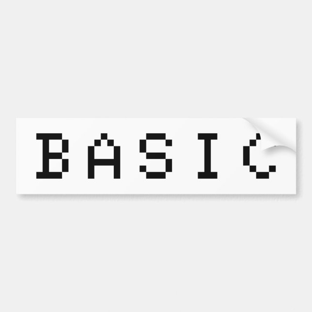 BASIC BUMPER STICKER (Front)